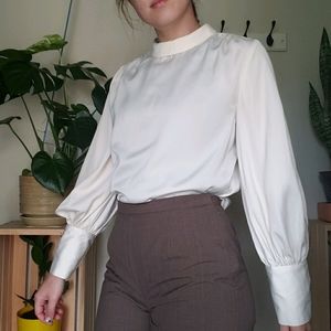 White Long Sleeved Blouse